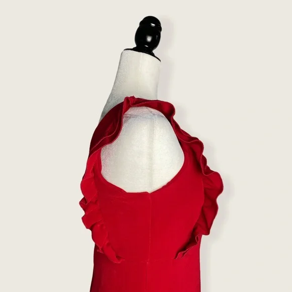 Gaudi' Red Ruffle Mini Dress - Picture 3 of 14